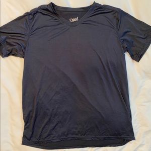 Blue T-Shirt, slight V Neck